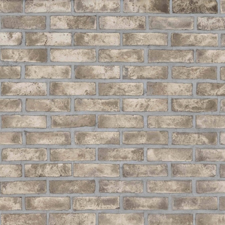 ブリジャートン家 Msi Doverton Gray 105 in X 28 in Clay Brick Mosaic Tile, 5PK